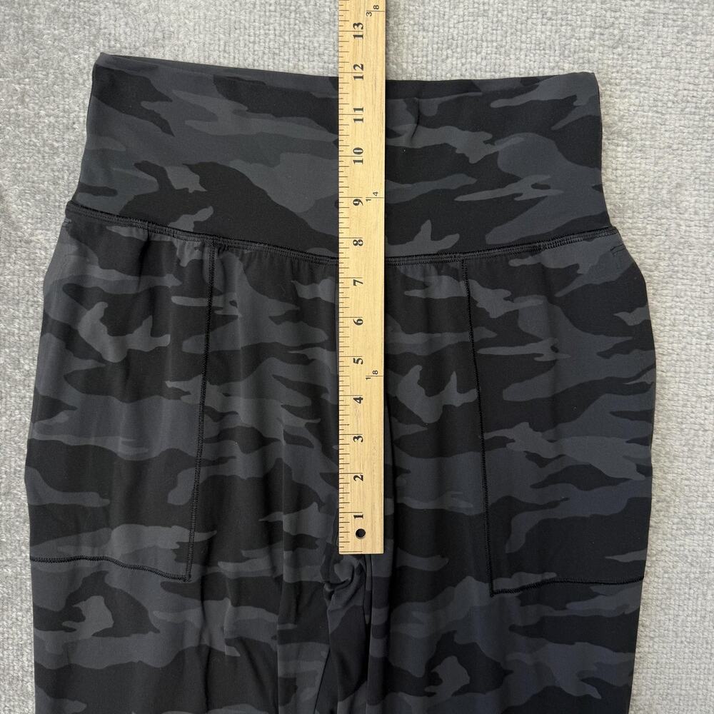 Athleta Salutation Camo Jogger Pants Womens Small Black Gray High Rise Yoga - Picture 7 of 11